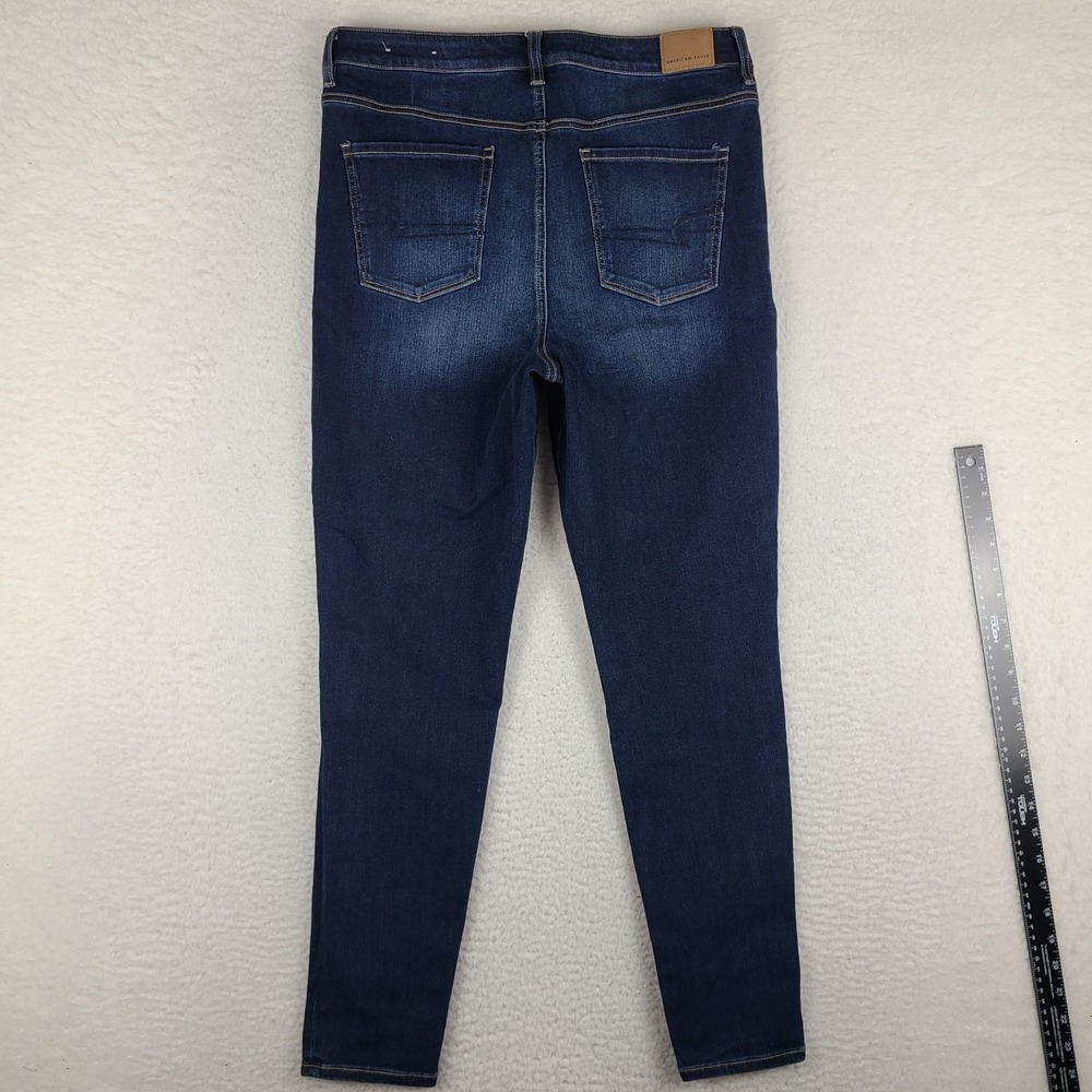 American Eagle Jeans Womens 14 Blue Highest Rise Jegging 360 Next Level Stretch - Picture 12 of 14